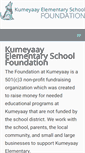 Mobile Screenshot of kumeyaayfoundation.org