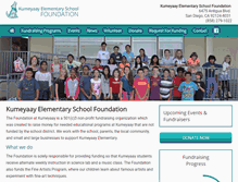 Tablet Screenshot of kumeyaayfoundation.org